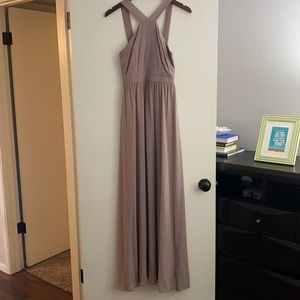Lavender floor length dress